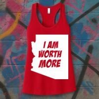 Arizona Teacher Protest I Am Worth More Women's Tank Top thumb 3