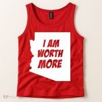 Arizona Teacher Protest I Am Worth More Tank Top thumb 2