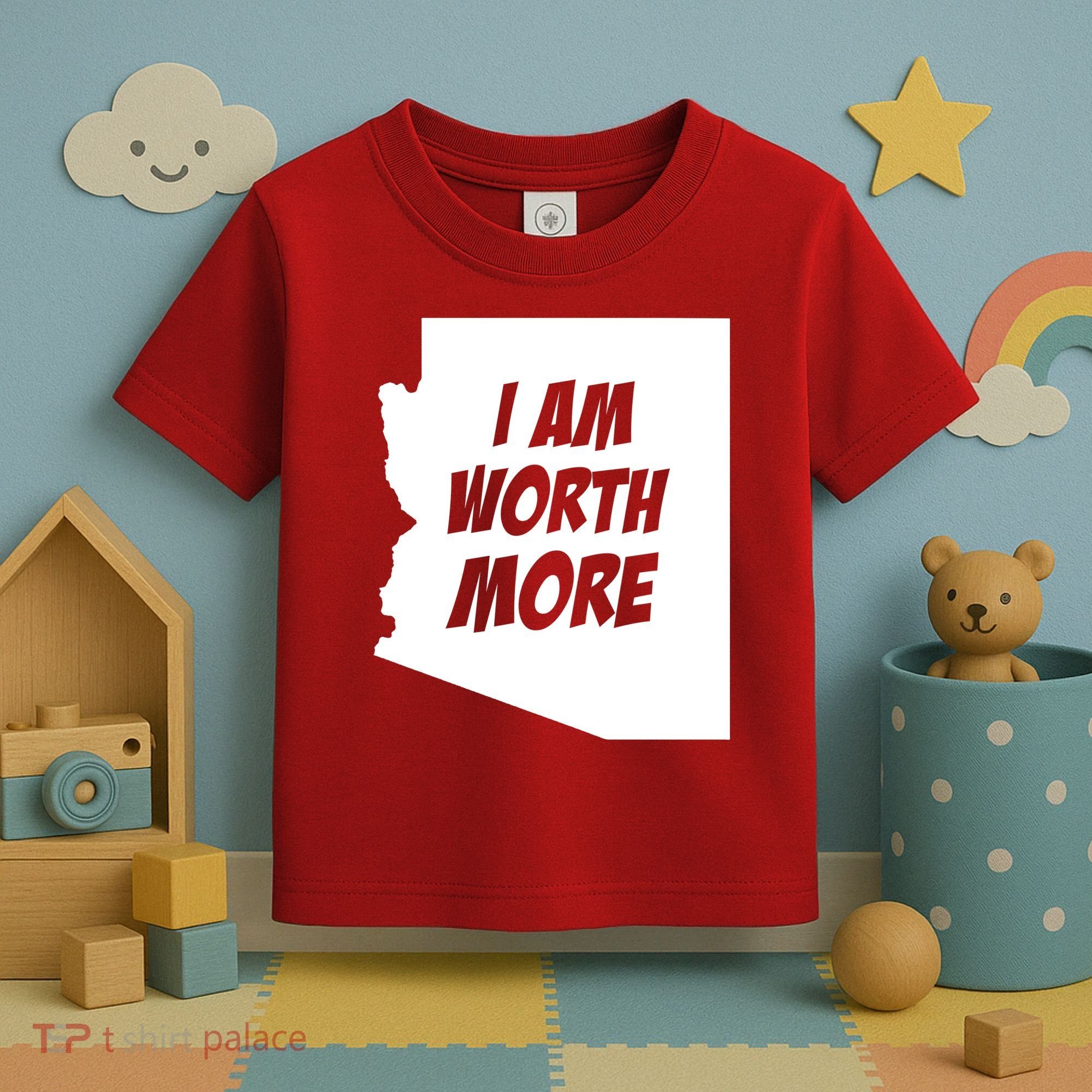 Arizona Teacher Protest I Am Worth More Toddler T-Shirt