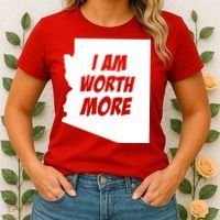 Arizona Teacher Protest I Am Worth More Women's T-Shirt thumb 2