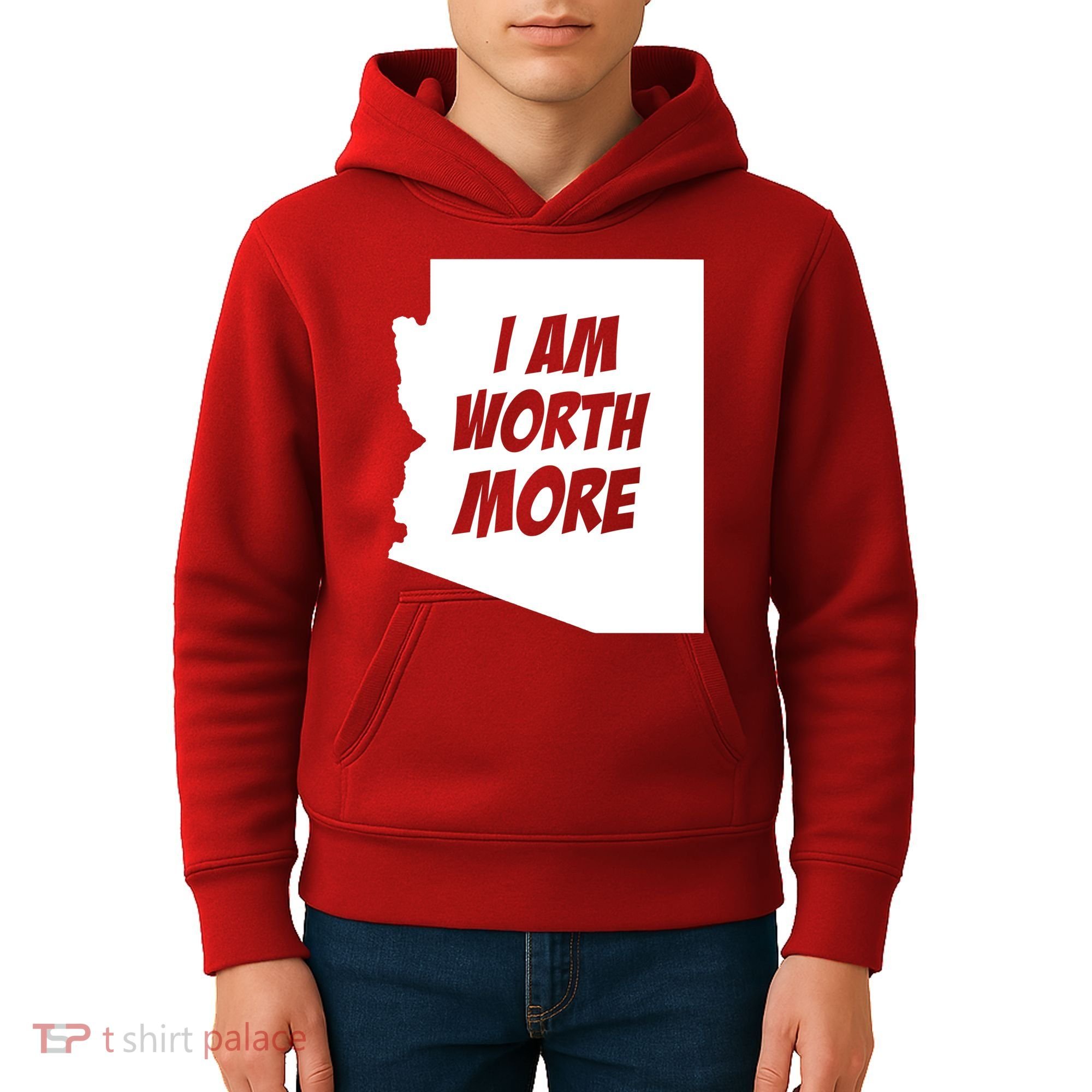 Arizona Teacher Protest I Am Worth More Kids Hoodie