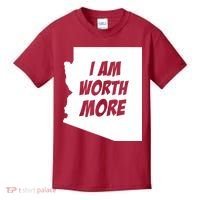 Arizona Teacher Protest I Am Worth More Kids T-Shirt thumb 0