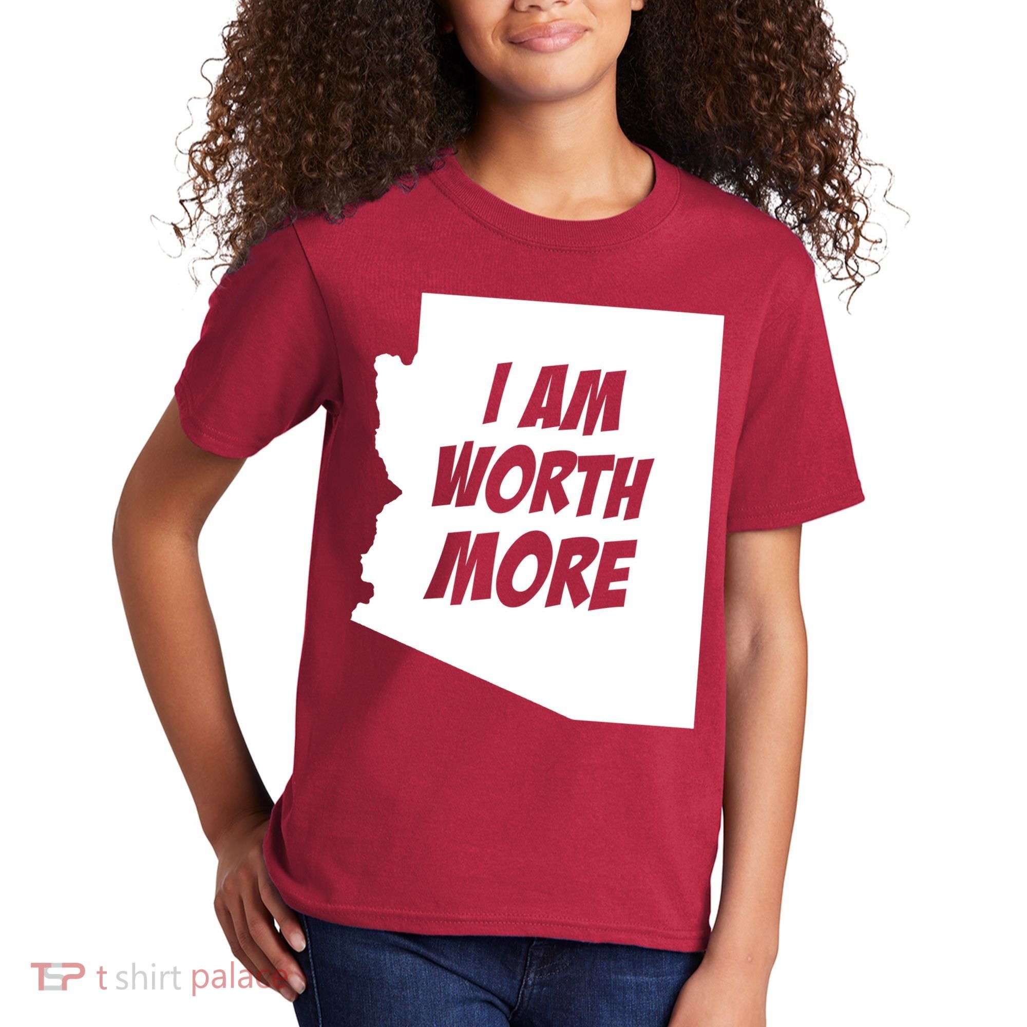 Arizona Teacher Protest I Am Worth More Kids T-Shirt