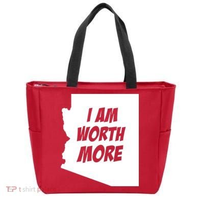Arizona Teacher Protest I Am Worth More Tote Bag