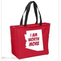 Arizona Teacher Protest I Am Worth More Tote Bag thumb 2