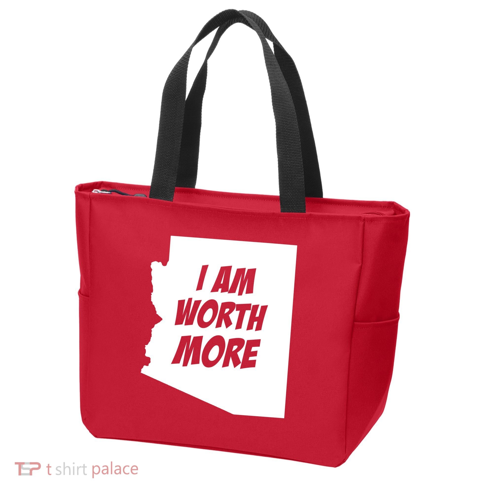 Arizona Teacher Protest I Am Worth More Tote Bag