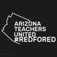 Arizona Teachers United Red For Ed #redfored Women's Hoodie thumb 2
