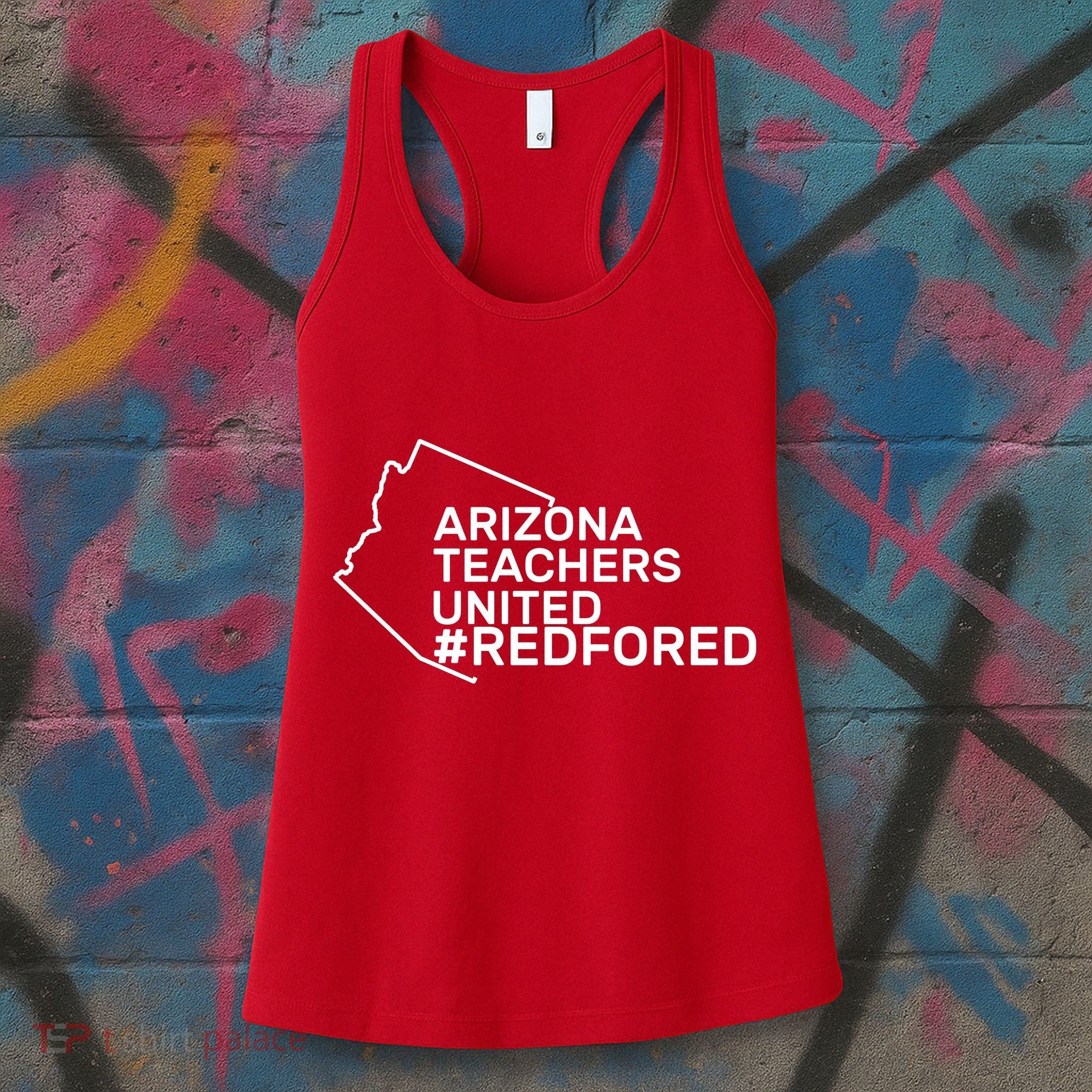 Arizona Teachers United Red For Ed #redfored Women's Tank Top