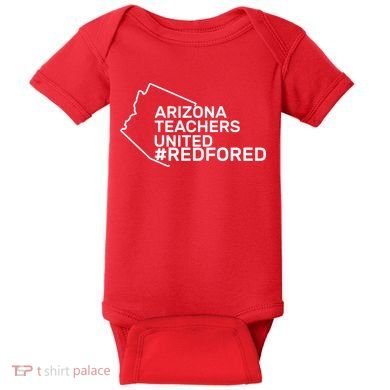 Arizona Teachers United Red For Ed #redfored Baby Bodysuit