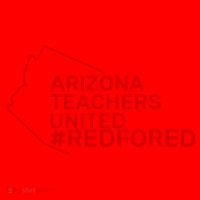 Arizona Teachers United Red For Ed #redfored Santa Hat thumb 1