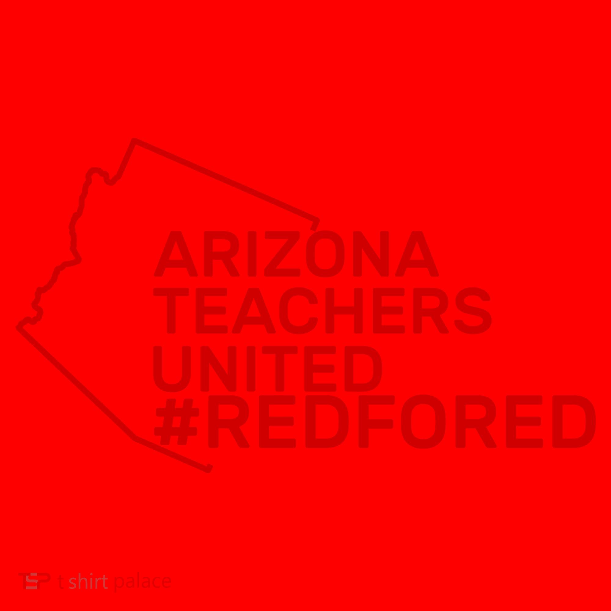 Arizona Teachers United Red For Ed #redfored Santa Hat