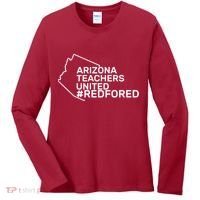 Arizona Teachers United Red For Ed #redfored Women's Long Sleeve Shirt thumb 0