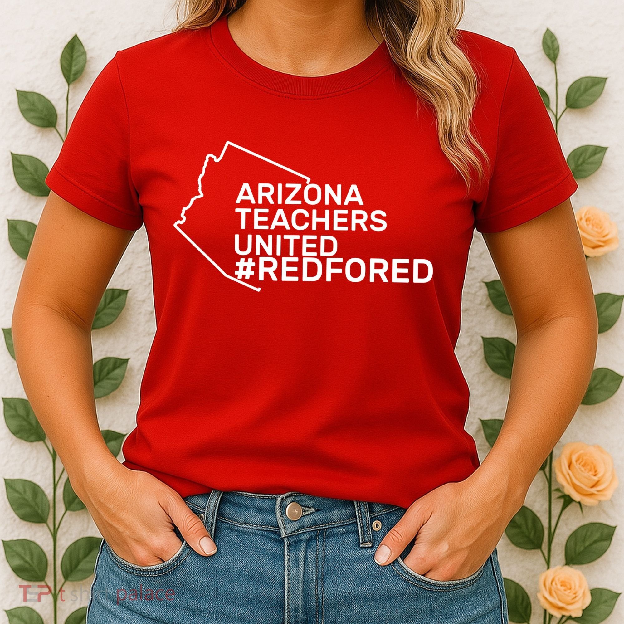 Arizona Teachers United Red For Ed #redfored Women's T-Shirt