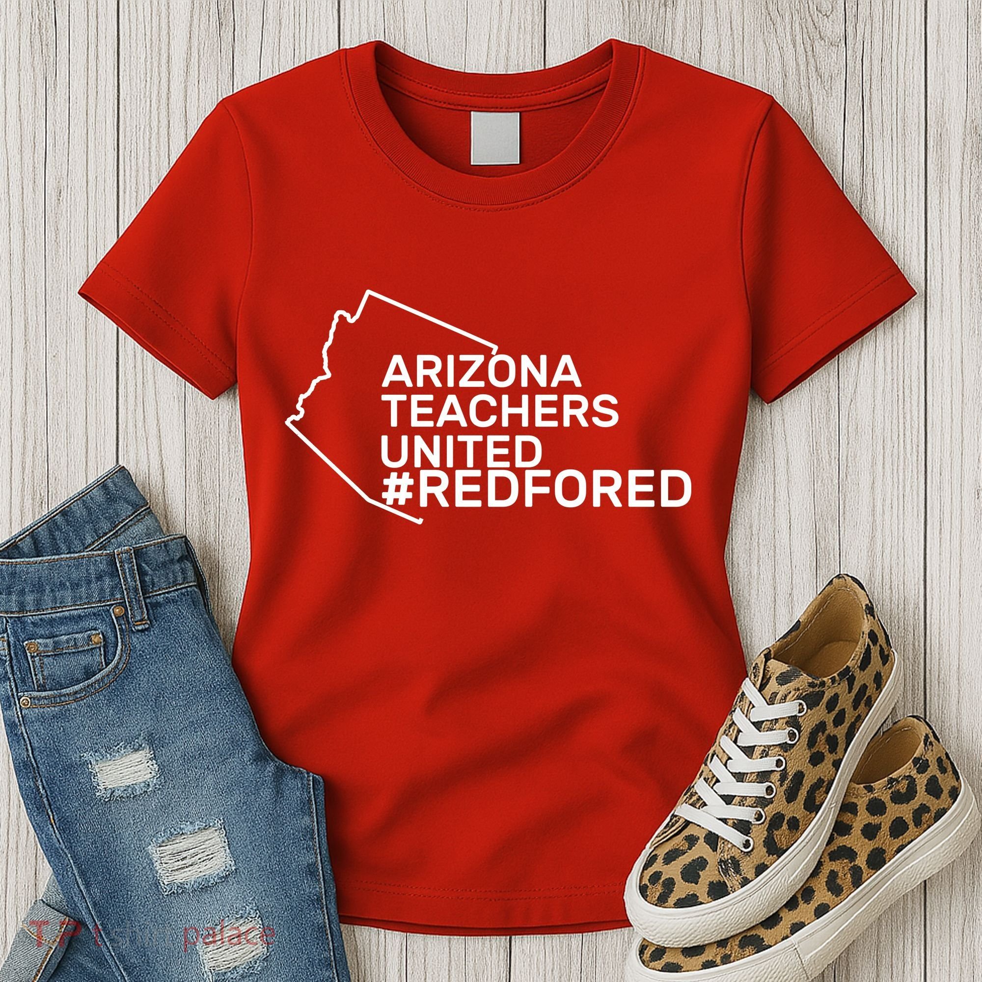 Arizona Teachers United Red For Ed #redfored Women's T-Shirt