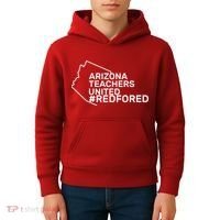 Arizona Teachers United Red For Ed #redfored Kids Hoodie thumb 4