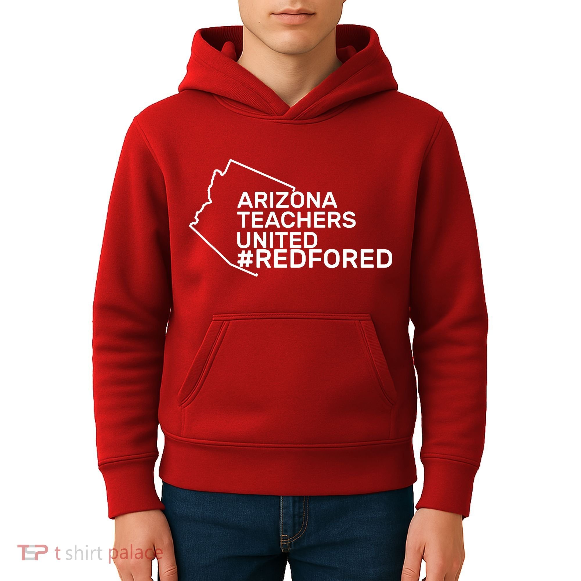 Arizona Teachers United Red For Ed #redfored Kids Hoodie
