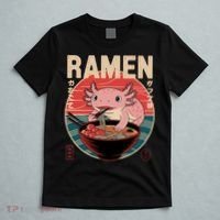 Axolotl Ramen Japanese Noodles Kawaii Anime Axolotl T-Shirt thumb 5