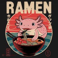 Axolotl Ramen Japanese Noodles Kawaii Anime Axolotl Women's Hoodie thumb 2