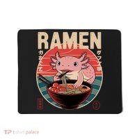 Axolotl Ramen Japanese Noodles Kawaii Anime Axolotl Mousepad thumb 0