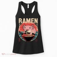 Axolotl Ramen Japanese Noodles Kawaii Anime Axolotl Women's Tank Top thumb 0