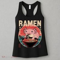 Axolotl Ramen Japanese Noodles Kawaii Anime Axolotl Women's Tank Top thumb 3