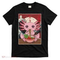 Axolotl Ramen Japanese Funny Kawaii Anime Gifts T-Shirt thumb 0