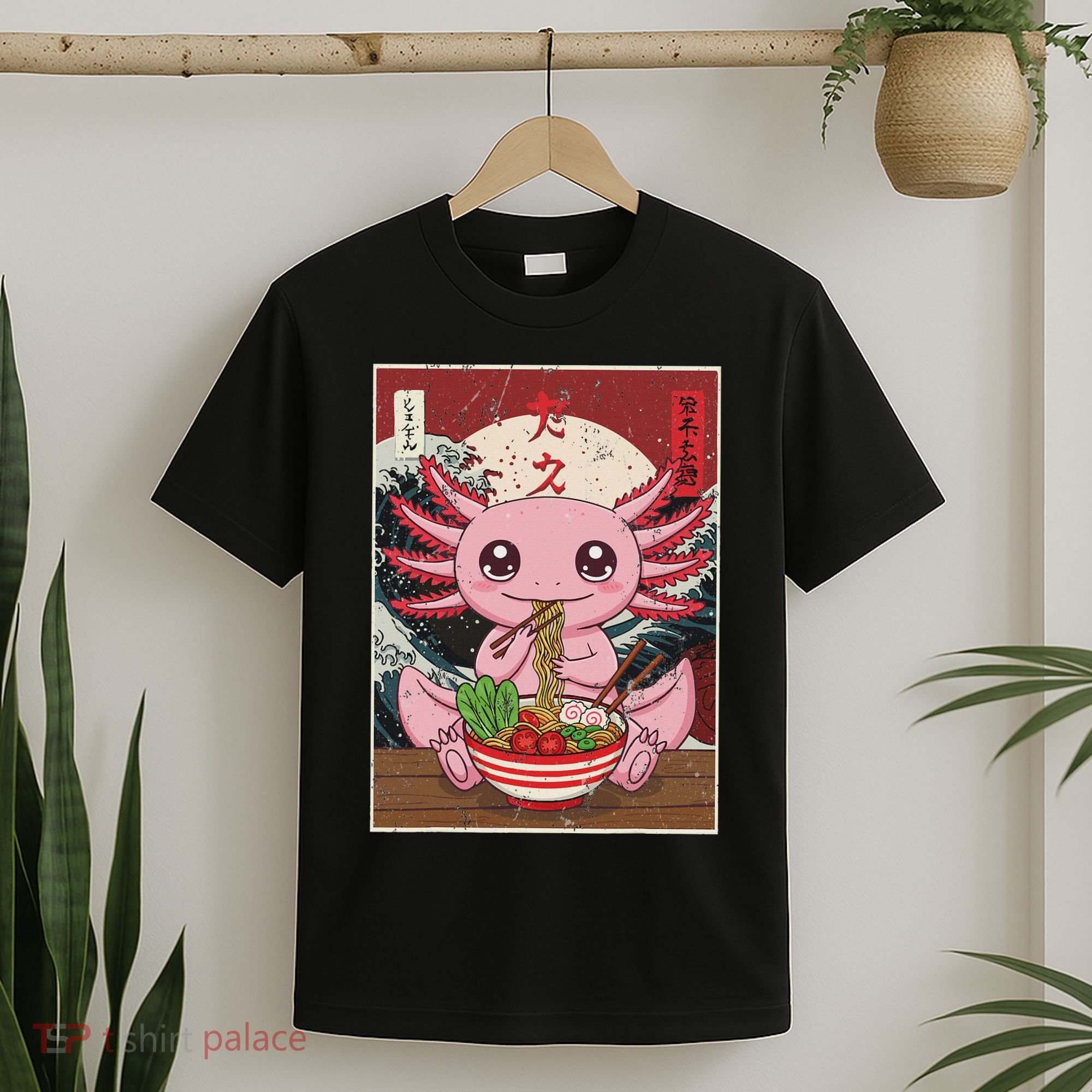 Axolotl Ramen Japanese Funny Kawaii Anime Gifts T-Shirt