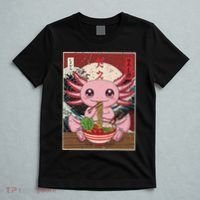 Axolotl Ramen Japanese Funny Kawaii Anime Gifts T-Shirt thumb 5