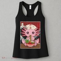 Axolotl Ramen Japanese Funny Kawaii Anime Gifts Women's Tank Top thumb 3
