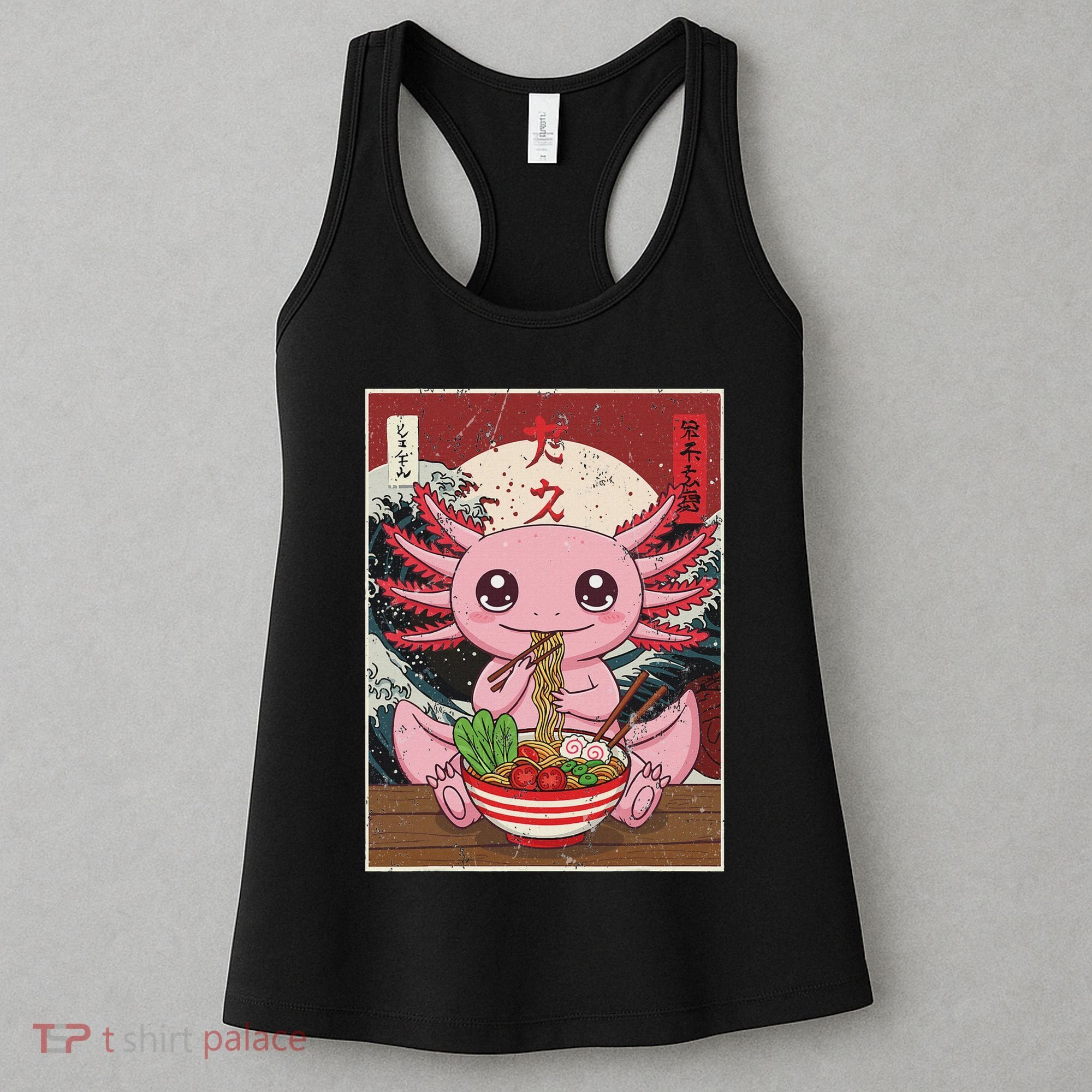 Axolotl Ramen Japanese Funny Kawaii Anime Gifts Women's Tank Top