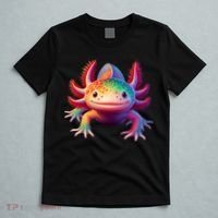 Axolotl Rainbow Kawaii Colorful Axolotl Lovers Herpetologist T-Shirt thumb 5
