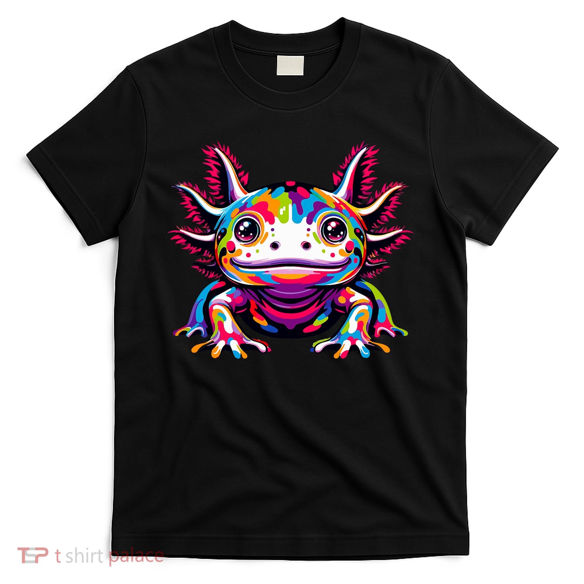 Axolotl Rainbow Kawaii Colorful Love Axolotls Herpetologist T-Shirt