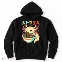 Axolotl Ramen Kawaii Neko Japanese Noodles Aesthetic Hoodie thumb 0