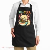 Axolotl Ramen Kawaii Neko Japanese Noodles Aesthetic Apron thumb 2
