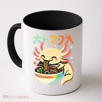 Axolotl Ramen Kawaii Neko Japanese Noodles Aesthetic Coffee Mug thumb 0