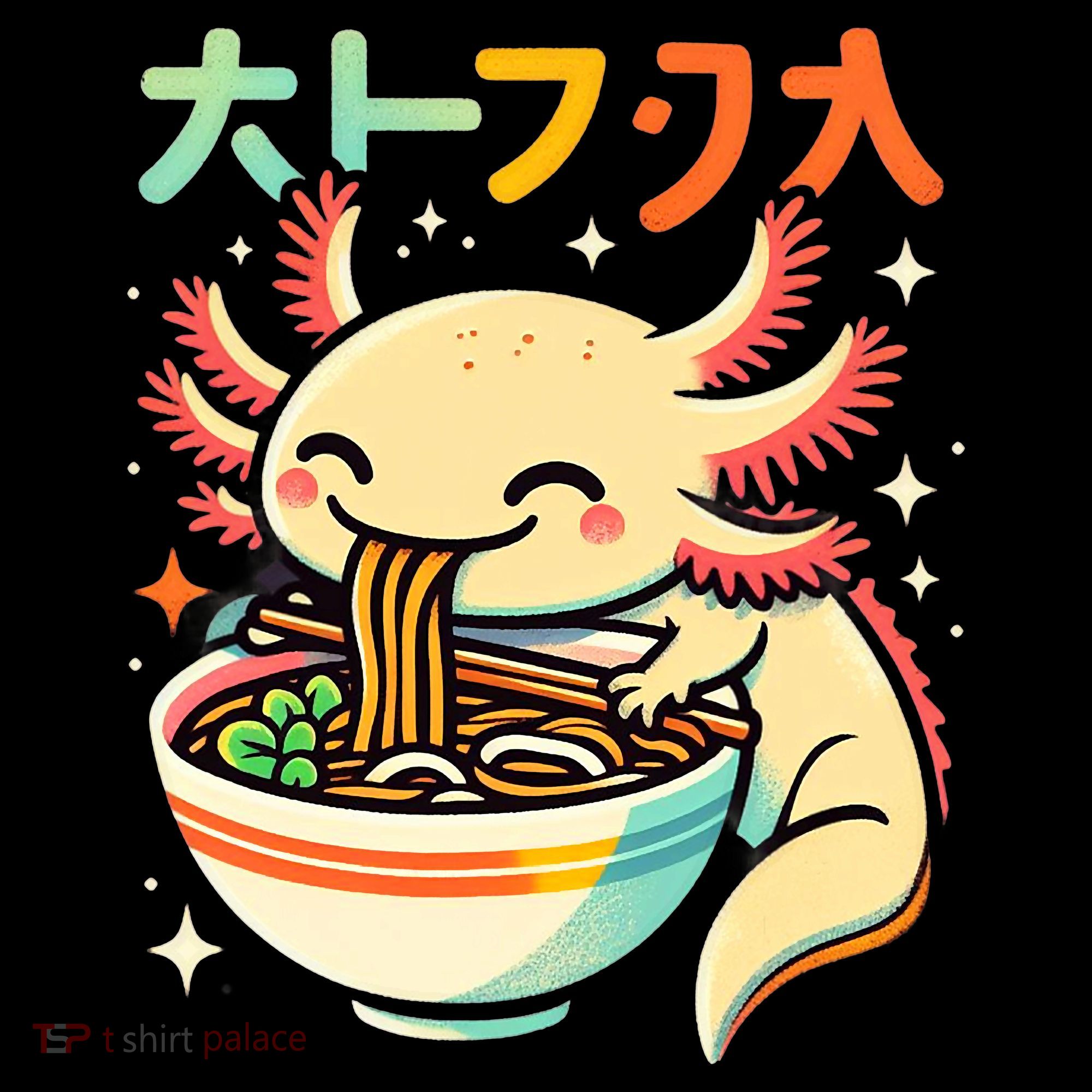 Axolotl Ramen Kawaii Neko Japanese Noodles Aesthetic Coffee Mug