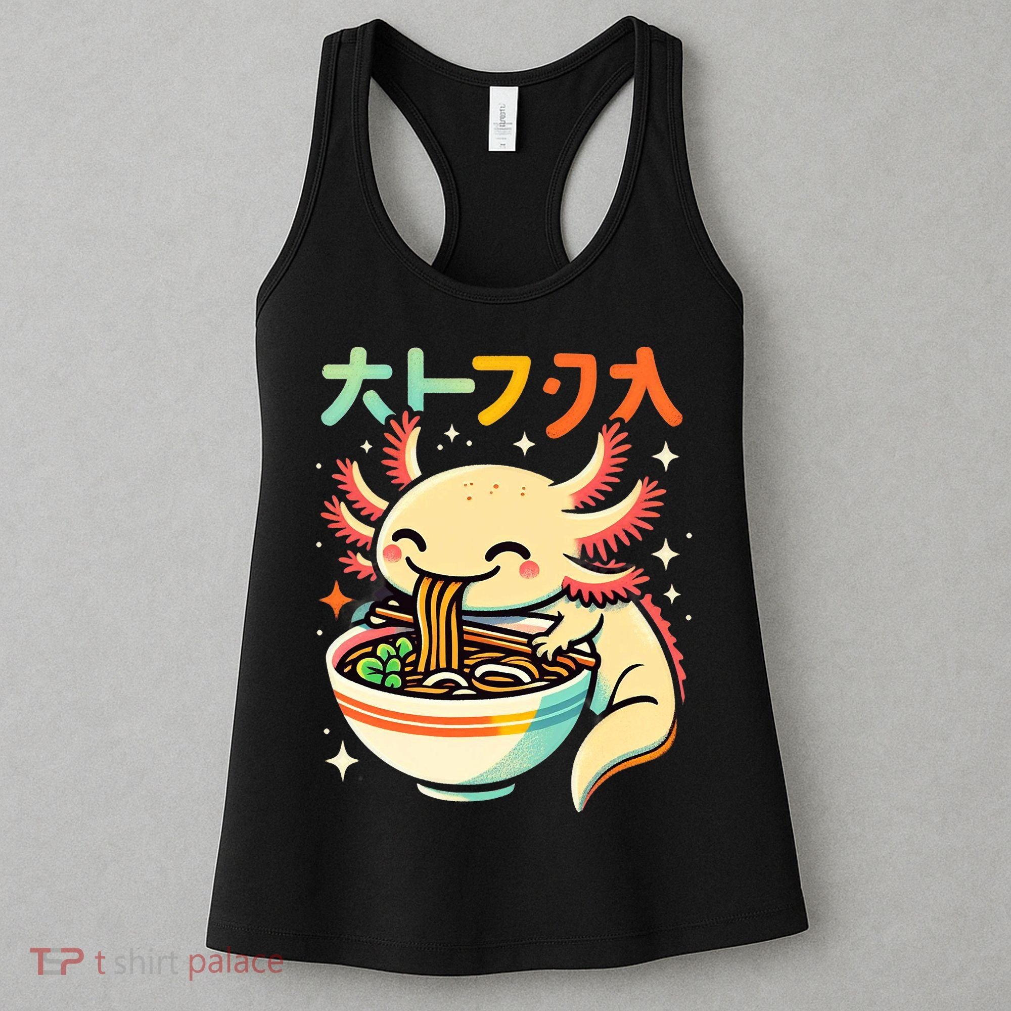 Axolotl Ramen Kawaii Neko Japanese Noodles Aesthetic Women's Tank Top
