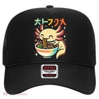 Axolotl Ramen Kawaii Neko Japanese Noodles Aesthetic Hat thumb 0