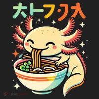 Axolotl Ramen Kawaii Neko Japanese Noodles Aesthetic Golf Towel thumb 3