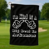 Arkansas Big Deal Golf Towel thumb 1