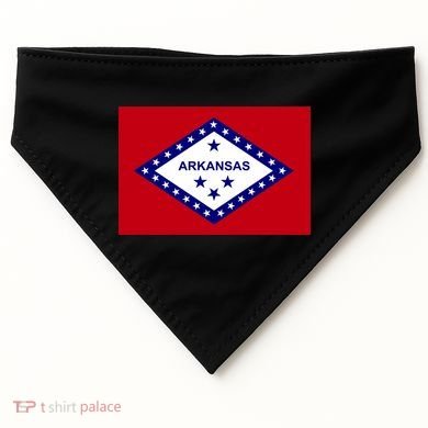 Arkansas State Flag USA-Made Doggie Bandana