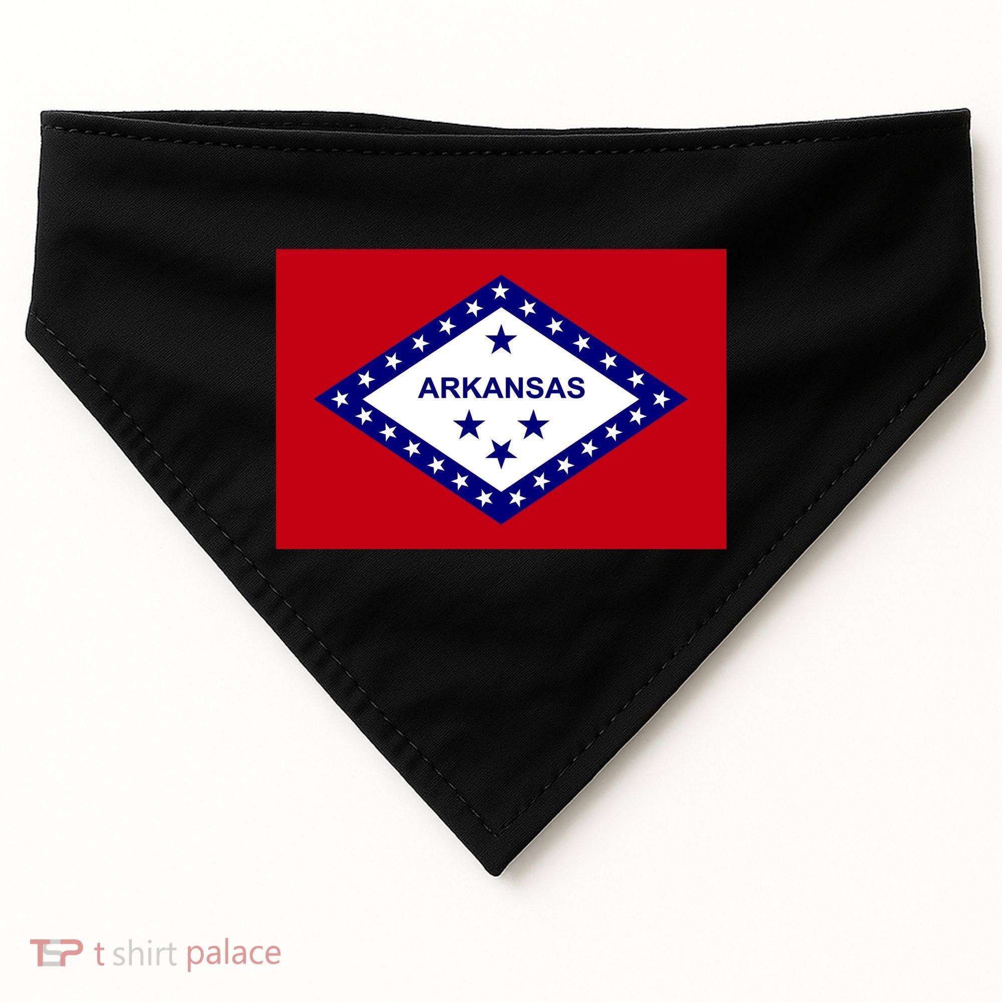 Arkansas State Flag USA-Made Doggie Bandana