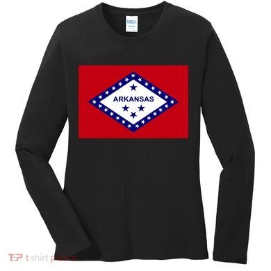 Arkansas State Flag Women's Long Sleeve Shirt
