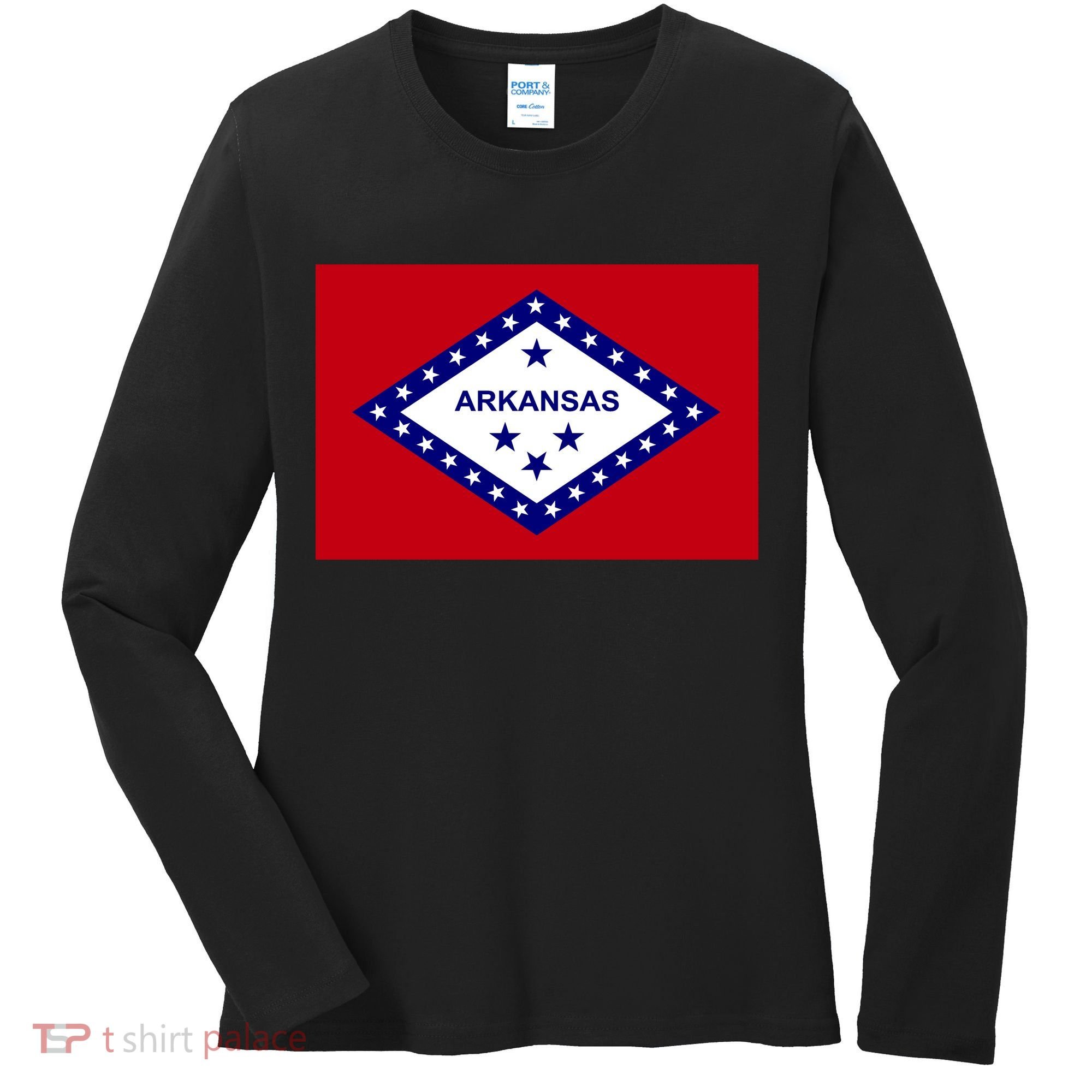 Arkansas State Flag Women's Long Sleeve Shirt