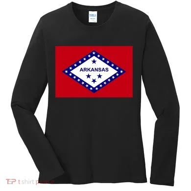 Arkansas State Flag Women's Long Sleeve Shirt