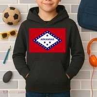 Arkansas State Flag Kids Hoodie thumb 2
