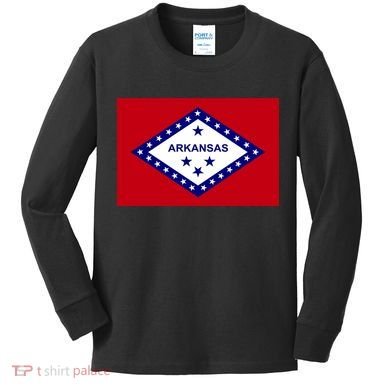 Arkansas State Flag Kids Long Sleeve Shirt