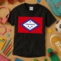 Arkansas State Flag Kids T-Shirt thumb 3