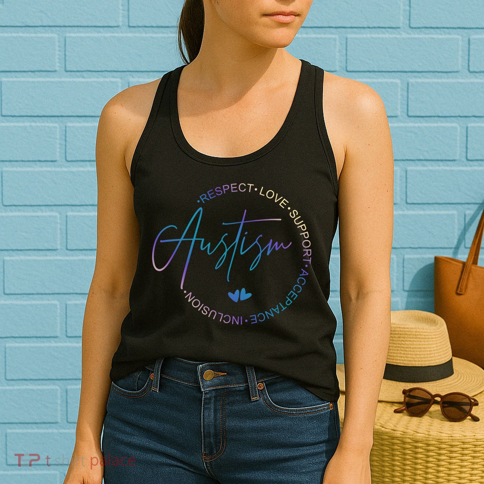 Autism Respect Love Support Acceptance Women's Tank Top