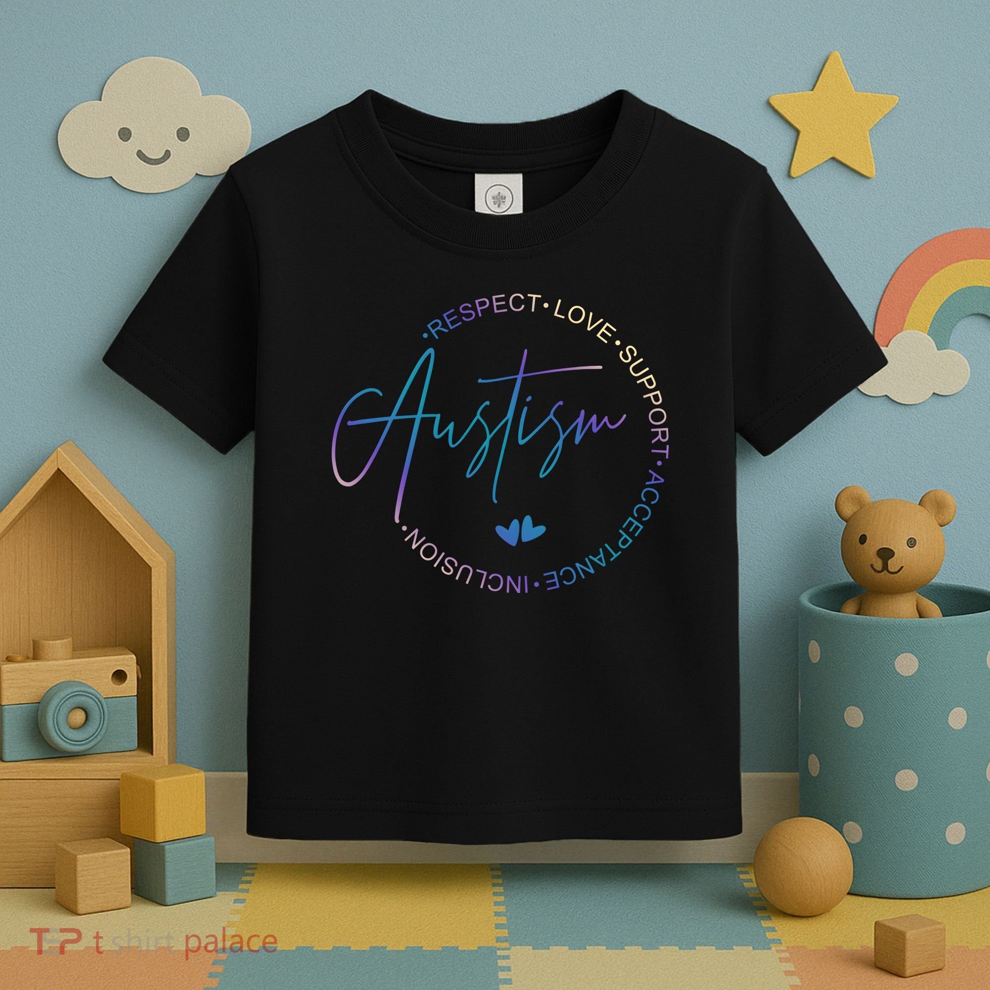 Autism Respect Love Support Acceptance Toddler T-Shirt